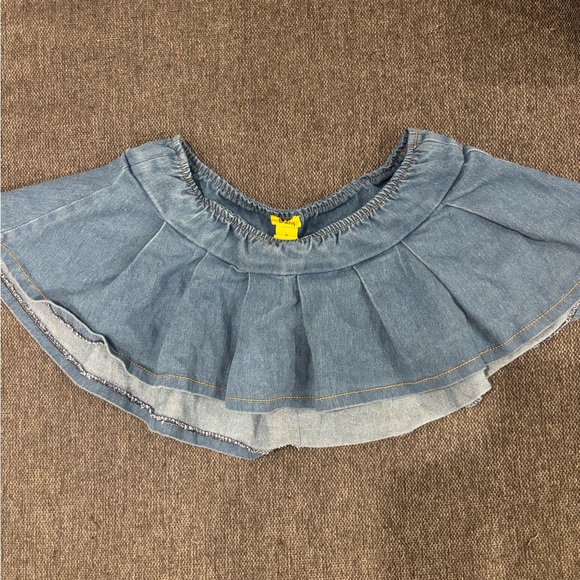 Blue Denim Mini Skirt - Picture 1 of 1